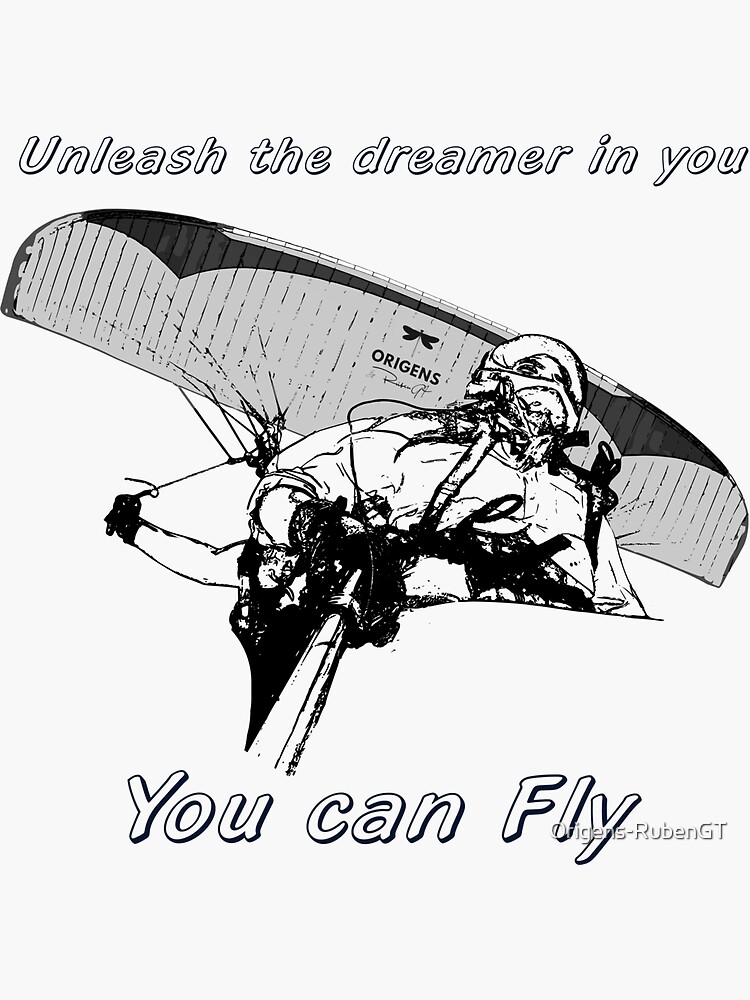 "You can fly" Sticker for Sale by Origens-RubenGT | Redbubble