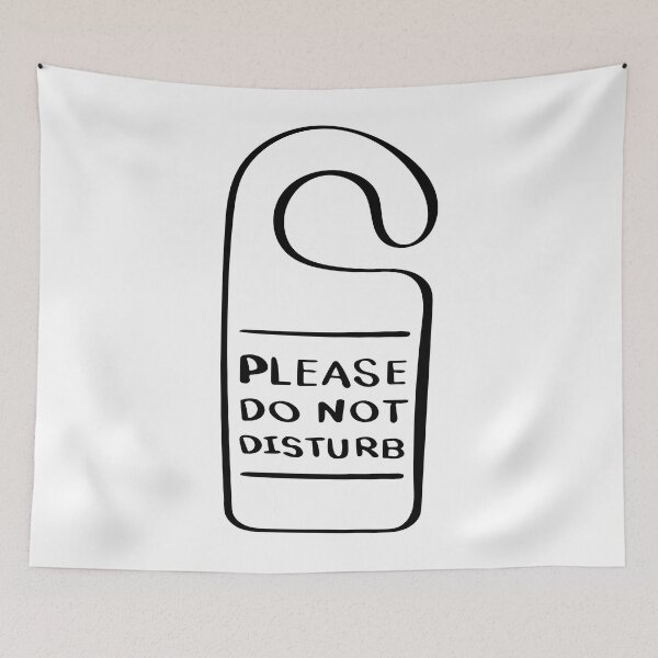 Item preview, Do Not Disturb Line Art - Minimalist designed and sold by Lineart-Arts.