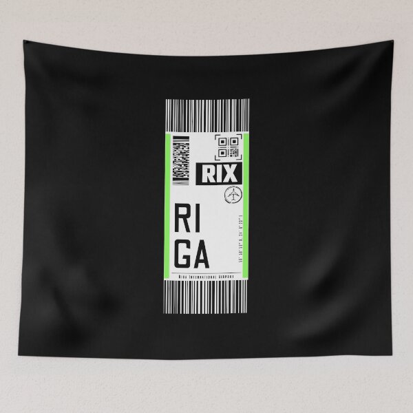 Item preview, RIGA RIX classic luggage tag traveller sticker designed and sold by LeddsoDello.