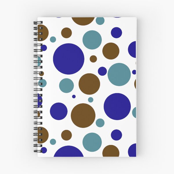 Item preview, Blue, Teal, Brown Polka Dots designed and sold by LapillusDesigns.