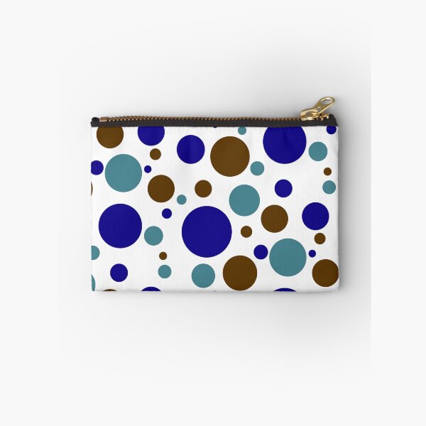 Item preview, Blue, Teal, Brown Polka Dots designed and sold by LapillusDesigns.