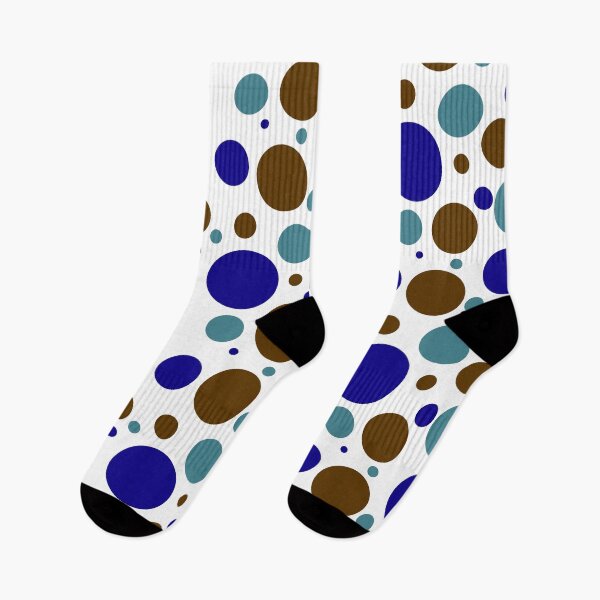 Item preview, Blue, Teal, Brown Polka Dots designed and sold by LapillusDesigns.