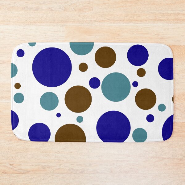 Item preview, Blue, Teal, Brown Polka Dots designed and sold by LapillusDesigns.