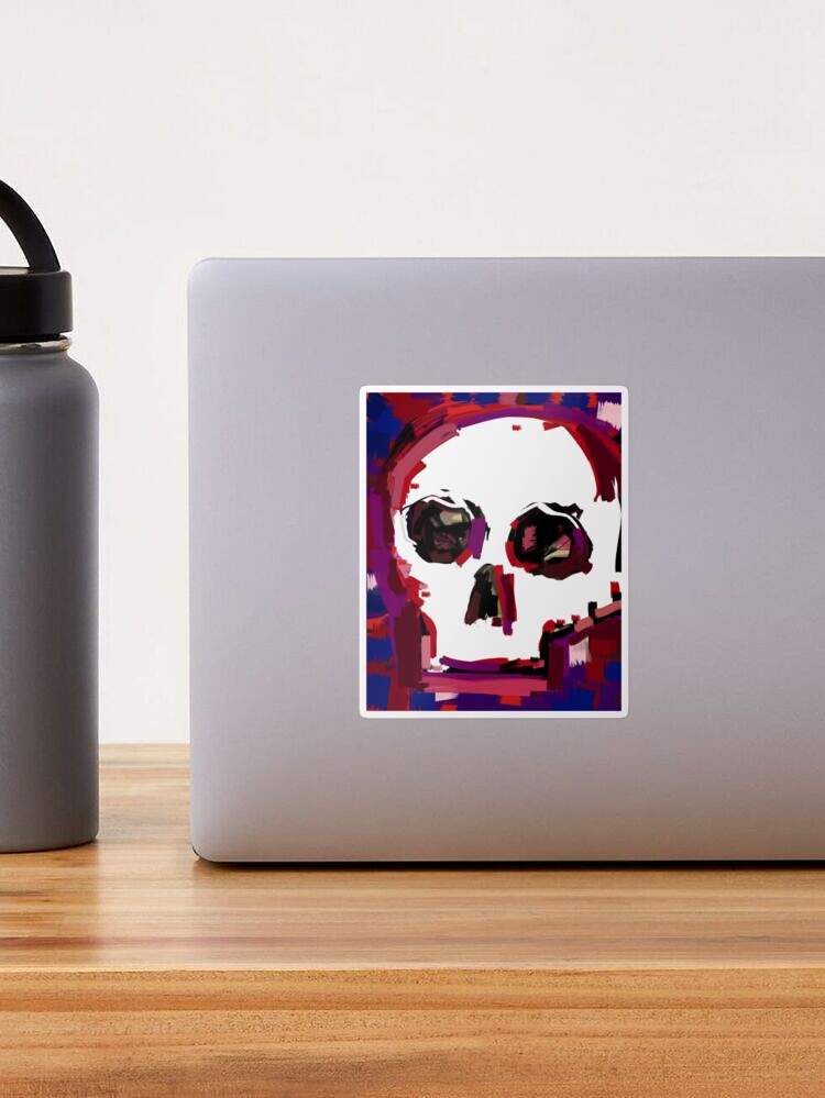 Grunge 3D Skull  Sticker for Sale by vellikhor