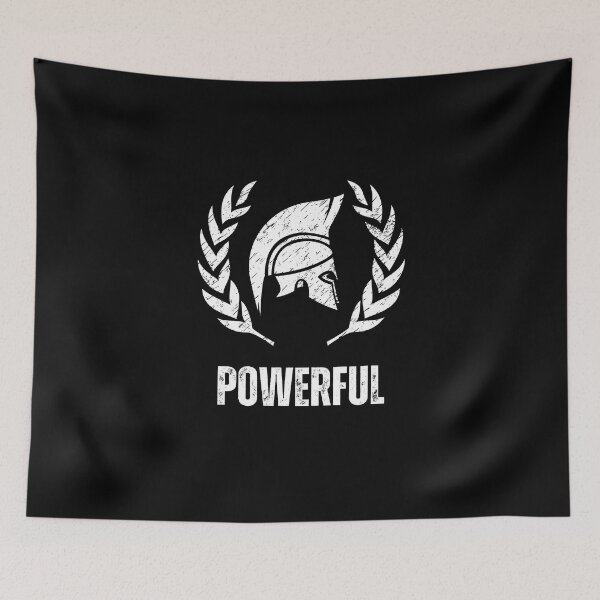 Item preview, Spartan Lambda - Powerful - Bodybuilder - Funny Gym Quote designed and sold by ImagesDesigns.