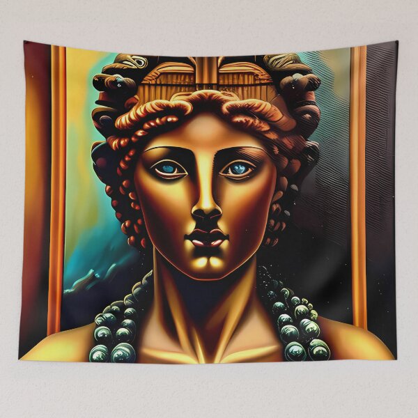 Item preview, Roman empress oil painting designed and sold by BigBrainArtwork.