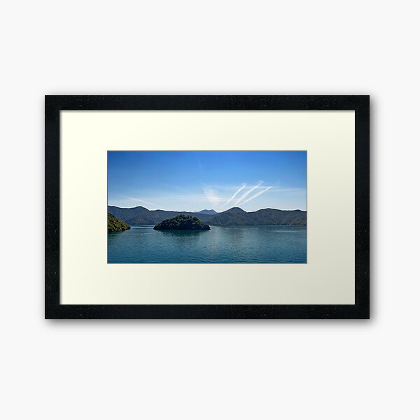Aircraft Trails Framed Art Print
