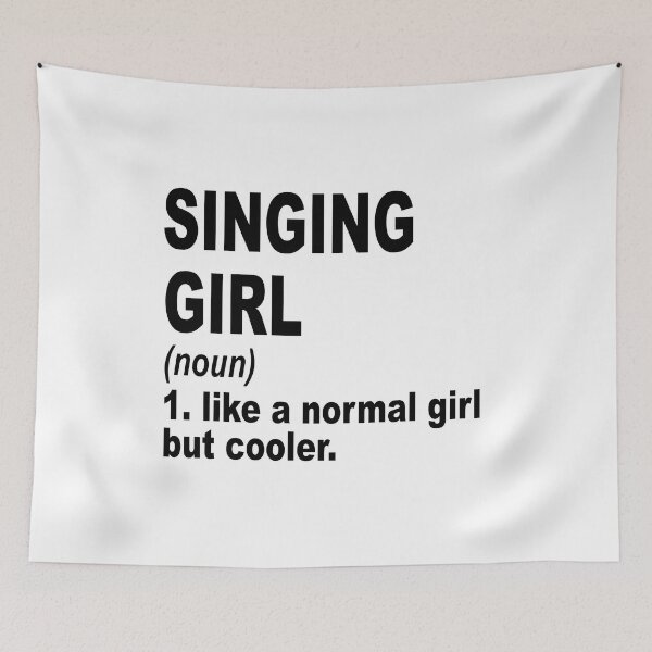 Item preview, singing Girl Like A Normal Girl But Cooler,singing Lovers Gift designed and sold by Dogs Geeky⭐⭐⭐⭐⭐.