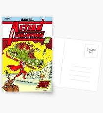 Action Christmas - Super Santa! Postcards