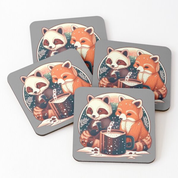Item preview, Christmas raccoons designed and sold by Stigner234.