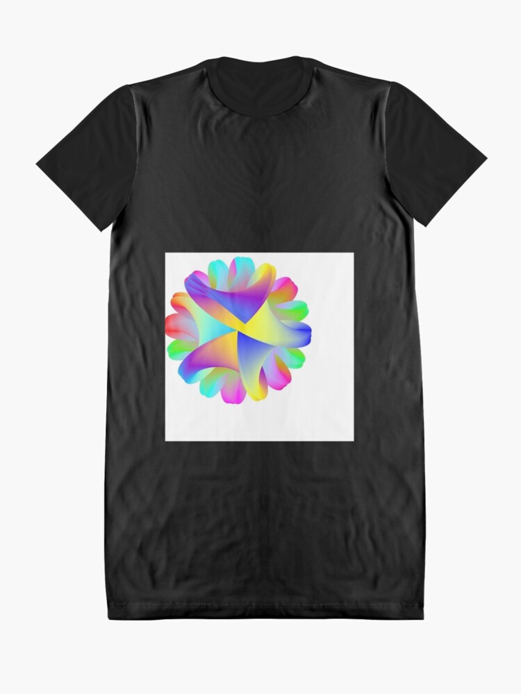 Alternate view of Coils of the Plumed Rainbow Serpent Graphic T-Shirt Dress