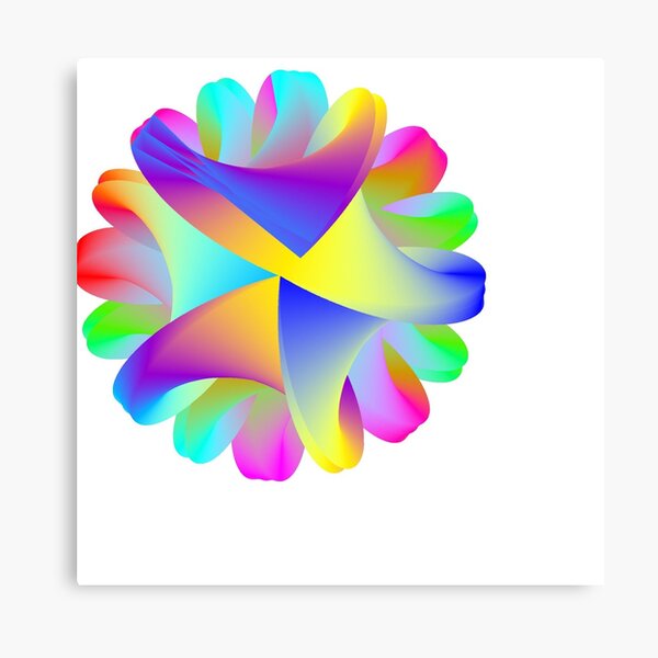 Coils of the Plumed Rainbow Serpent Canvas Print