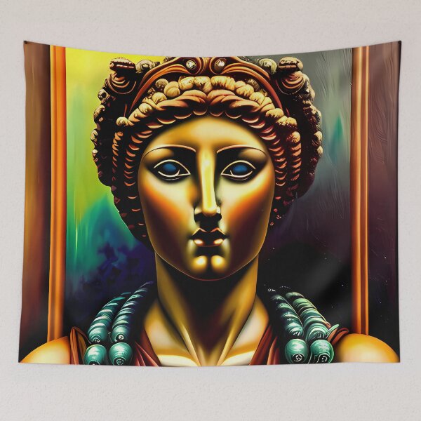 Item preview, Roman statue empress painting designed and sold by BigBrainArtwork.