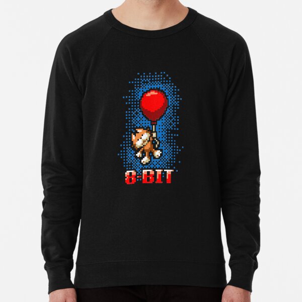 Retro Pixel Cat Lightweight Sweatshirt