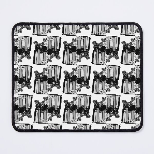 Item preview, Black and White Book Pattern Mirror Images designed and sold by India2022.
