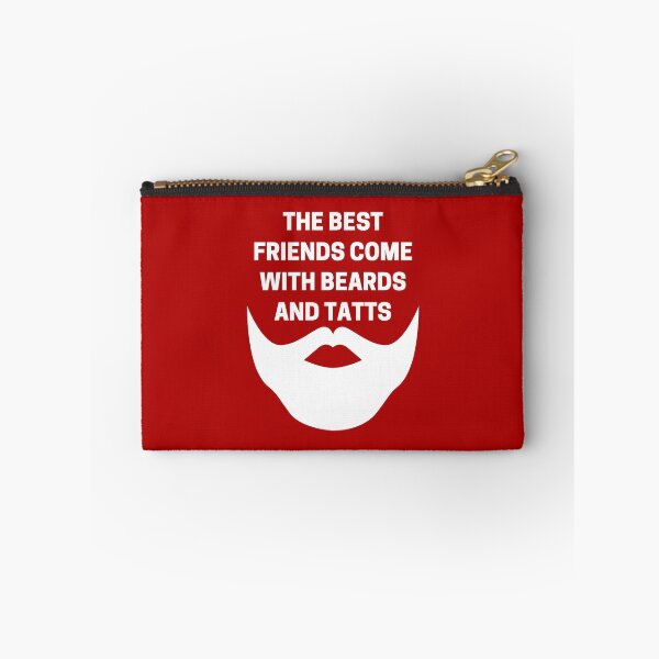 Item preview, The Best Friends Come With Beards and Tatts White designed and sold by Indra Agrawal.
