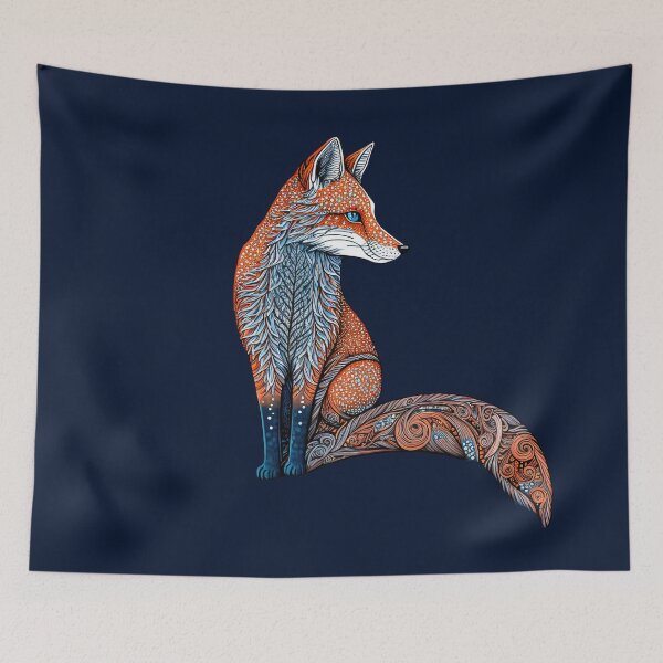 Item preview, Winter Fox Zentangle designed and sold by Staibshine.