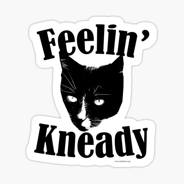 Feelin Kneady Needy Cat Sticker