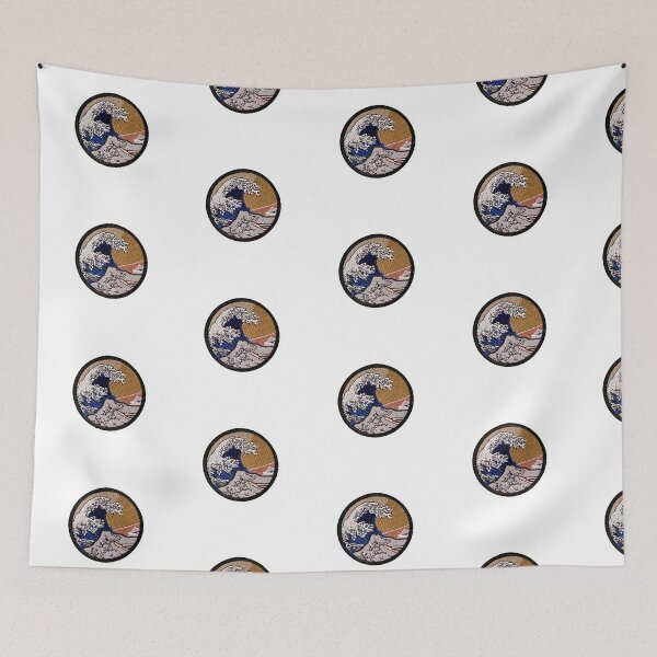 Item preview, Japanese Wave Sticker designed and sold by designolo.