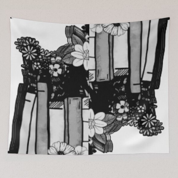 Item preview, Black and White Book Tile Mirror designed and sold by India2022.