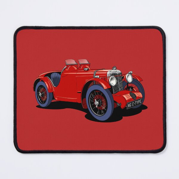 Item preview, MG C-Type vintage sports car designed and sold by Webazoot Industries - Car Art.