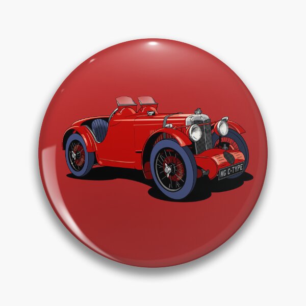 Item preview, MG C-Type vintage sports car designed and sold by Webazoot Industries - Car Art.