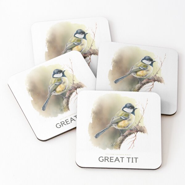 Item preview, British Garden Birds: Great Tit designed and sold by andreipopescu.