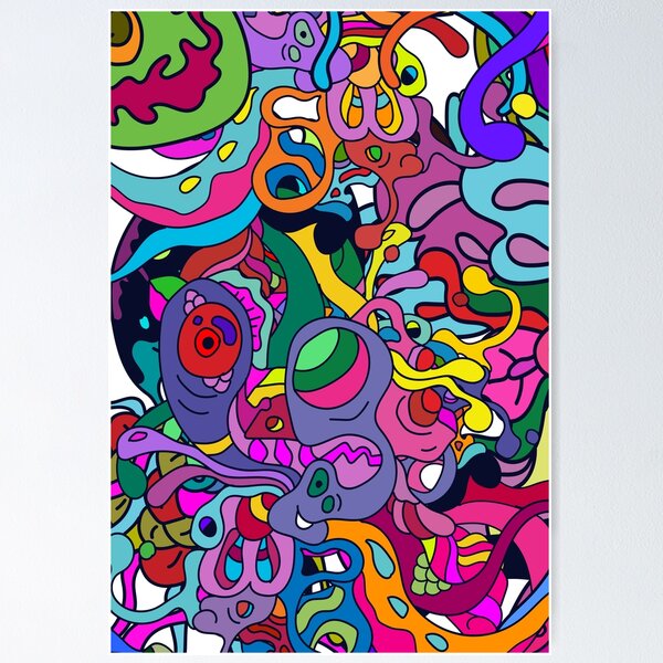 Item preview, Keep Vibe Doodle Pattern designed and sold by DJava-ArtO.