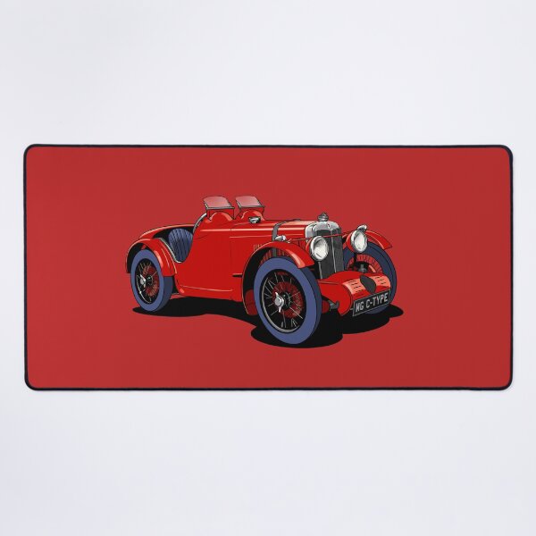 Item preview, MG C-Type vintage sports car designed and sold by Webazoot Industries - Car Art.