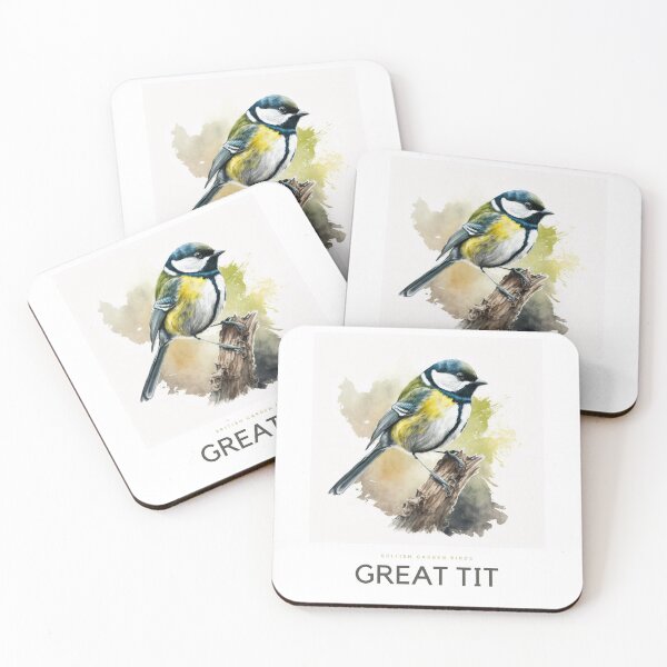 Item preview, British Garden Birds: Great Tit designed and sold by andreipopescu.