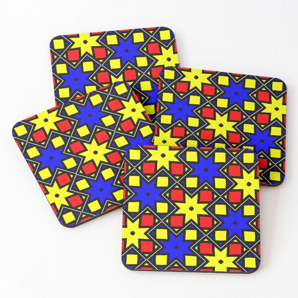 Item preview, Pythagorean abstract primary colors pattern designed and sold by aapshop.