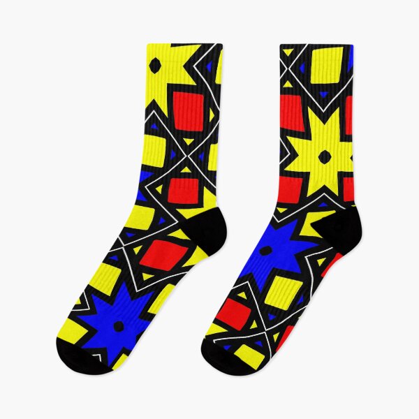 Item preview, Pythagorean abstract primary colors pattern designed and sold by aapshop.