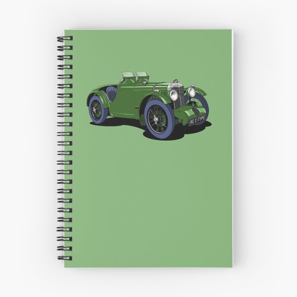 Item preview, MG C-Type vintage sports car in green designed and sold by Webazoot Industries - Car Art.