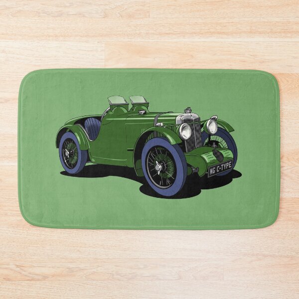 Item preview, MG C-Type vintage sports car in green designed and sold by Webazoot Industries - Car Art.