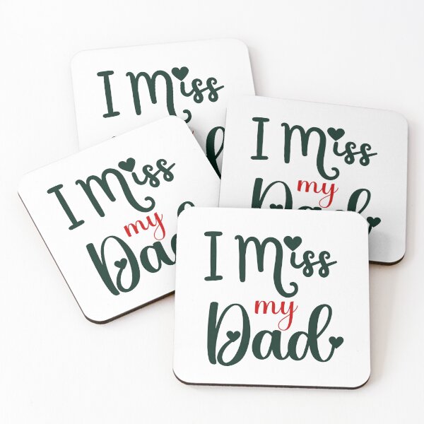 Item preview, I Miss My Dad With Heart designed and sold by HappyLife4U.