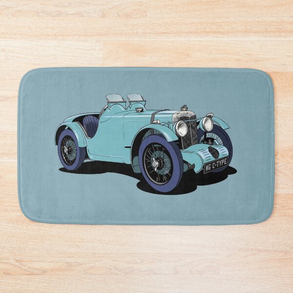 Item preview, Blue MG C-Type vintage sports car designed and sold by Webazoot Industries - Car Art.