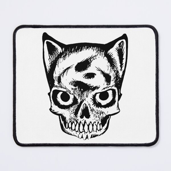Item preview, cat skull king pet cemetery classic kitty design evil cute cat happy death designed and sold by Tyler Tilley.