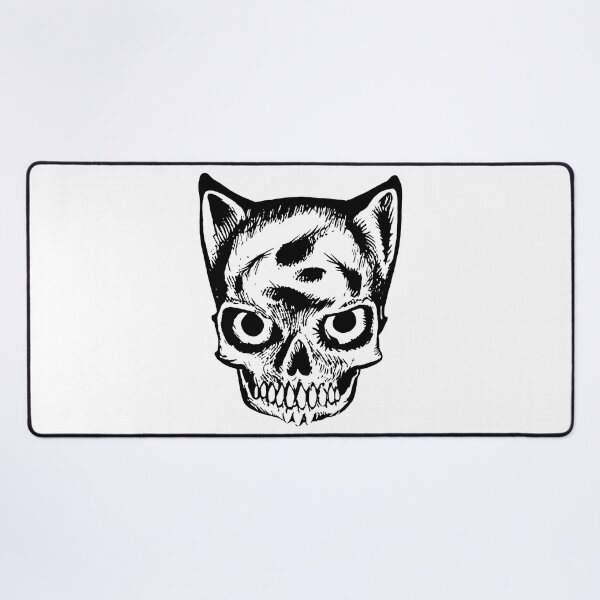 Item preview, cat skull king pet cemetery classic kitty design evil cute cat happy death designed and sold by Tyler Tilley.