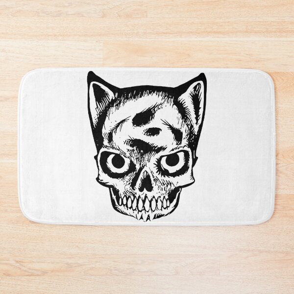 Item preview, cat skull king pet cemetery classic kitty design evil cute cat happy death designed and sold by Tyler Tilley.