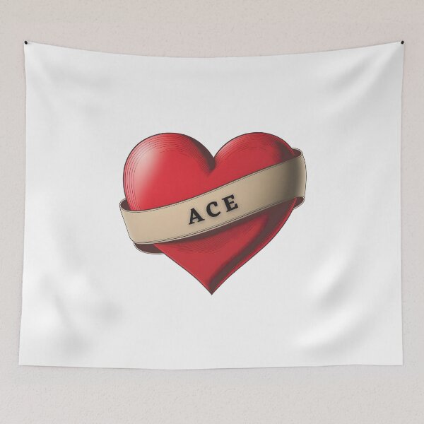 Item preview, Ace - Lovely Red Heart With a Ribbon designed and sold by Allifreyr.