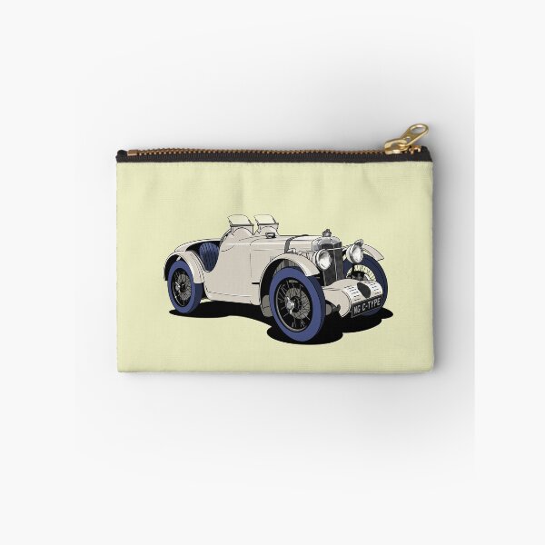 Aperçu de l'œuvre White MG C-Type vintage sports car créée et vendue par Webazoot Industries - Car Art.