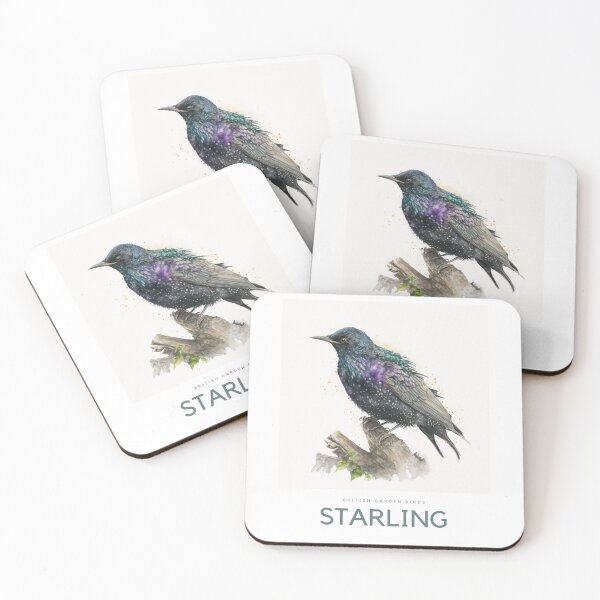 Item preview, British Garden Birds: Starling designed and sold by andreipopescu.