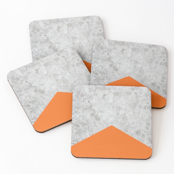 Item preview, Geometric Concrete Arrow Design - Orange #118 designed and sold by Natural Collective.