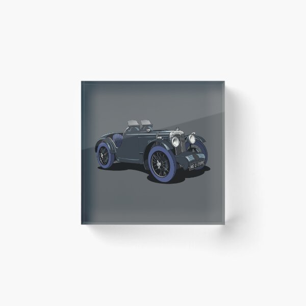 Item preview, MG C-Type vintage sports car designed and sold by Webazoot Industries - Car Art.