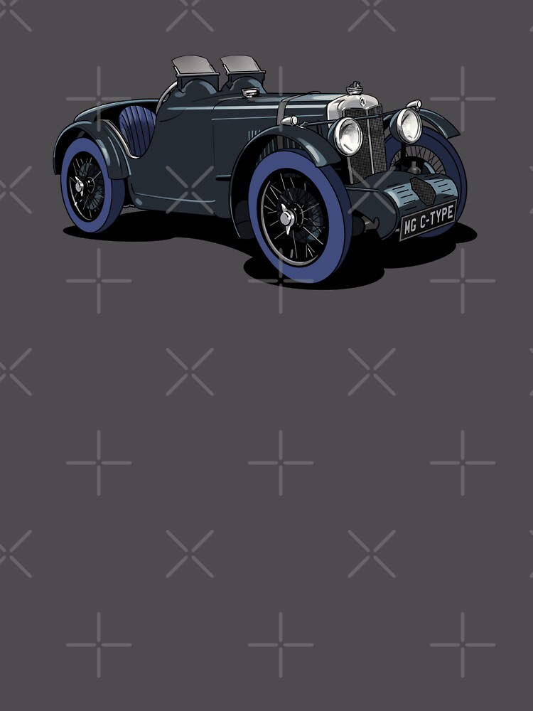 Thumbnail 6 von 6, Premium Oversized Pullover, MG C-Type vintage sports car designt und verkauft von webazoot.