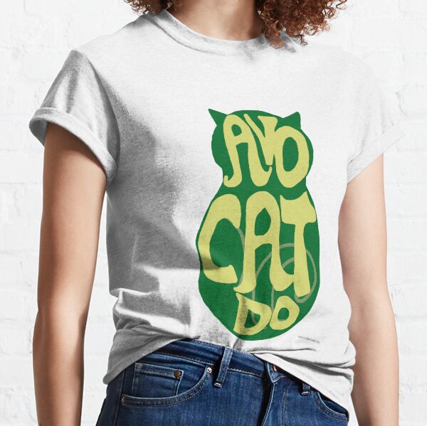 Avocado Cat Classic T-Shirt