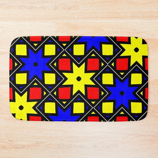 Item preview, Pythagorean abstract primary colors pattern designed and sold by aapshop.