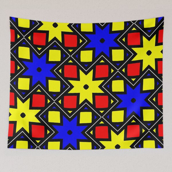Item preview, Pythagorean abstract primary colors pattern designed and sold by aapshop.