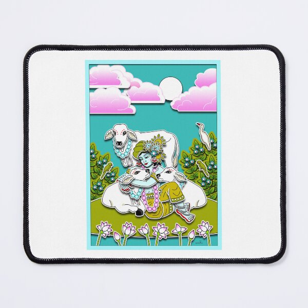 Item preview, Sri Krishna with sweet cows designed and sold by GundicaArt.
