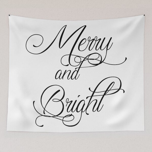 Item preview, Merry and Bright - black designed and sold by Fiona Doyle.